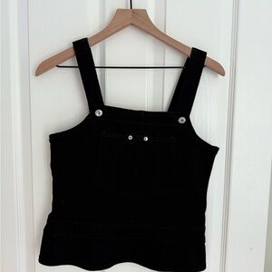 Black Denim Women's Top